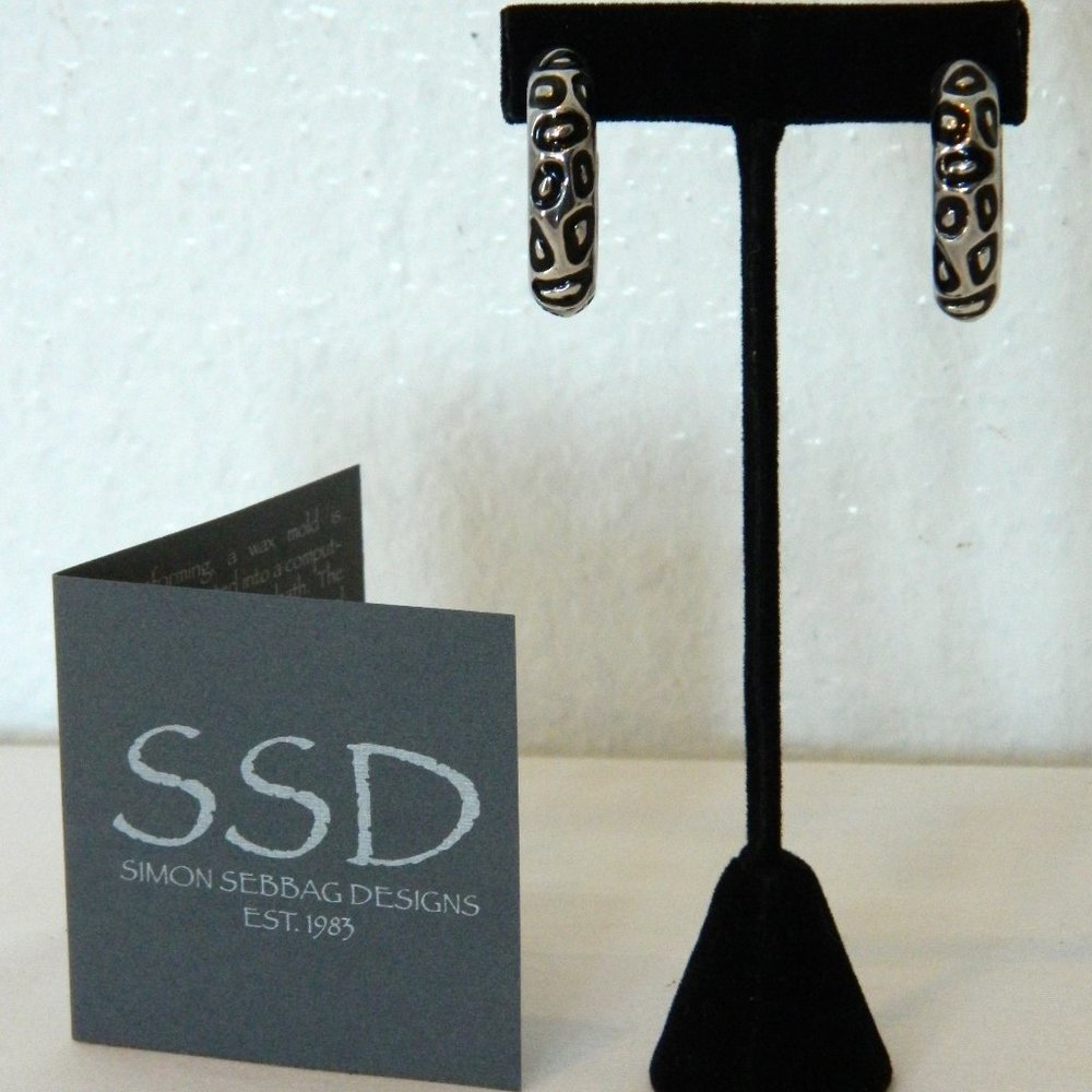 Simon Sebbag Sterling Silver Hoop Earrings